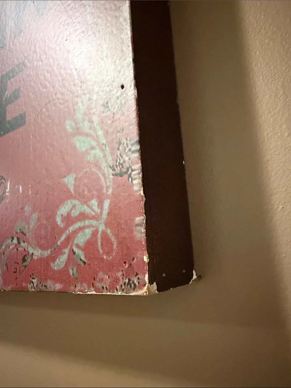 Vintage-Style Red 'Save Water and Drink Wine' Wall Sign